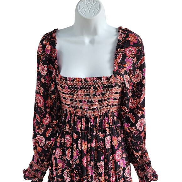 Free People Sweet Escape Maxi Dress XS Boho Prairie Floral Cottagecore Festival - Picture 4 of 16